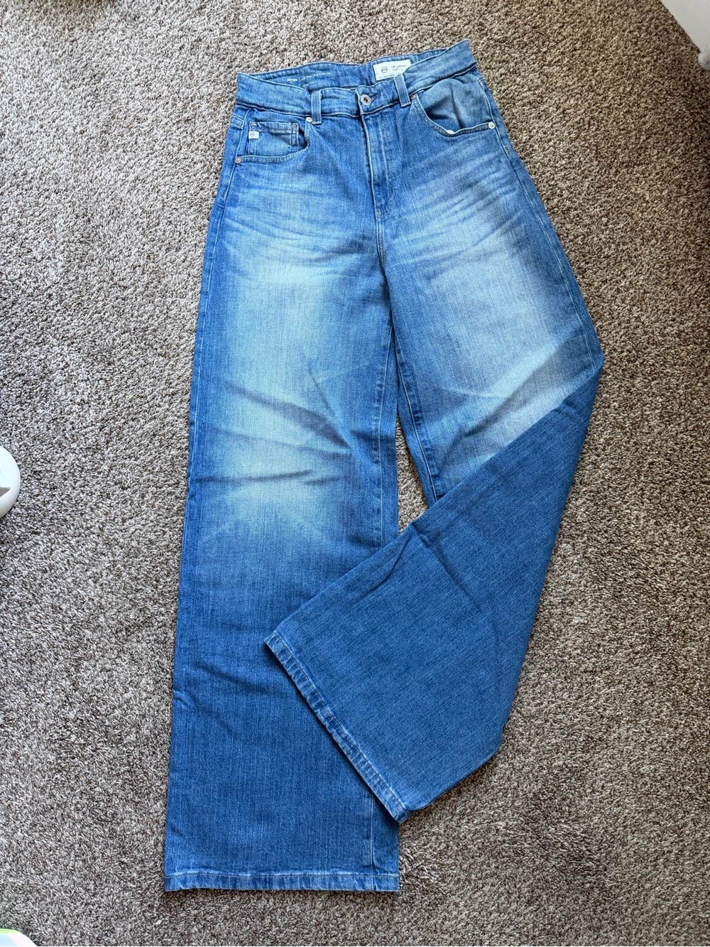 AG Deven Ultra High Rise Wide Leg Jeans | Sz 27